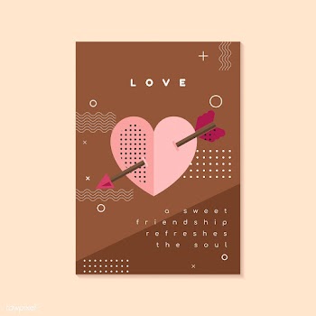 Valentine's day flyer and card template | Free stock vector - 558348