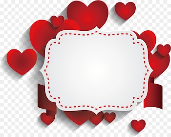 Valentine's Day Flyer Heart - Romantic text decoration 