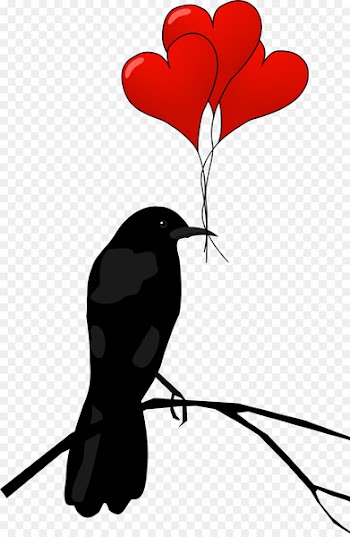 Valentine's Day Free content Heart Clip art - Raven Hearts Transparent 