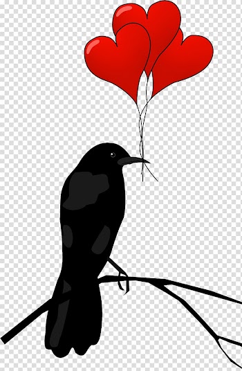 Valentine's Day Free content Heart , Raven Hearts transparent background PNG clipart