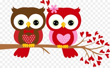 Valentine's Day Gift Owl Paper Clip art - Valentine Dancing Cliparts 