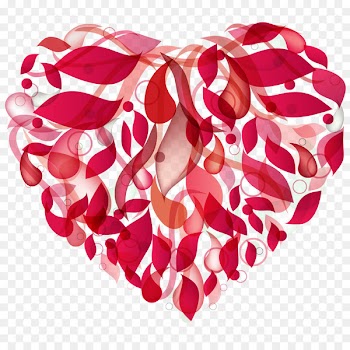 Valentine's Day Heart Abstract Clip art - Heart overlapping png free vector material 