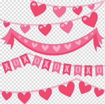 Valentine's Day Heart , banners background transparent background PNG clipart