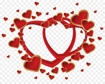 Valentine's Day Heart Clip art - thank you for red 