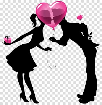 Valentine's Day Heart couple , love couple transparent background PNG clipart