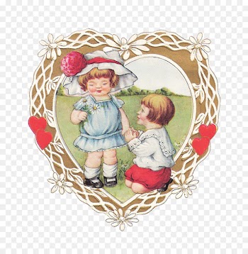 Valentine's Day Heart Greeting & Note Cards Retro style Clip art - vintage card 