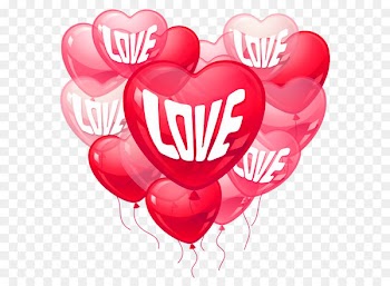 Valentine's Day Heart Love Clip art - Valentines Day Pink Love Heart Baloons PNG Clipart Picture 