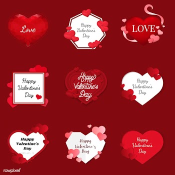 Valentine's day illustration icons | Free stock vector - 558449