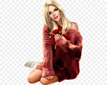 Valentine's Day Love Heart Woman 14 February - Valentines Day png ...
