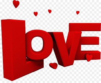 Valentine's Day Love Logo - lovely text 
