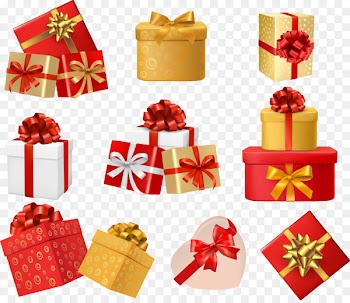 Valentine's Day Paper Gift Decorative box Heart - Vector Christmas 