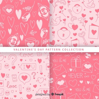 Valentine's day pattern collection