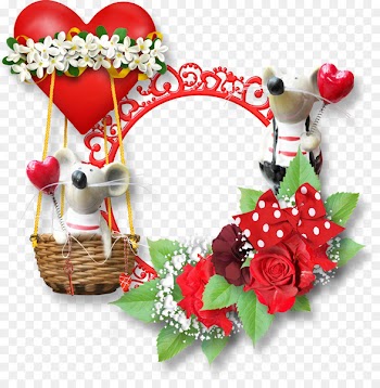 Valentine's Day Picture Frames Gift - round frame 