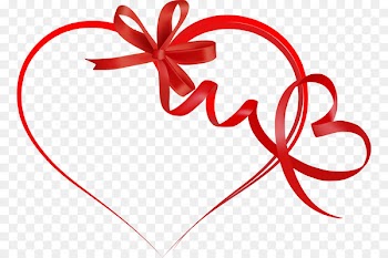 Valentine's Day Ribbon Heart Clip art - double happiness 