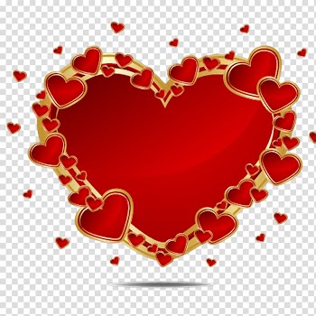 Valentine's Day Romance Heart, Red Heart transparent background PNG clipart