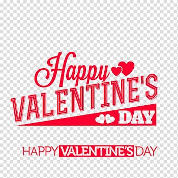 Valentine's Day Typeface Font, Happy Valentine's Day transparent background PNG clipart
