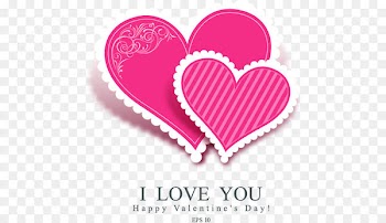 Valentine's Day Wedding invitation Greeting card Birthday - Pink heart-shaped elements 