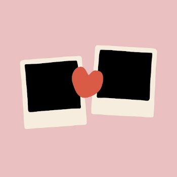 Valentine's frame background, instant photo | Free Vector - rawpixel