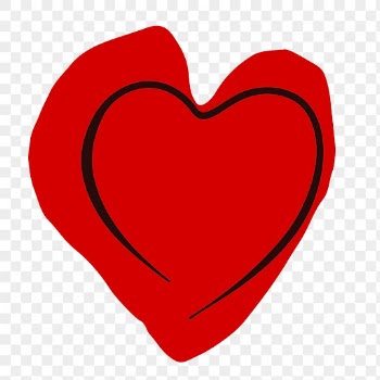 Valentine's heart png sticker, red | Free PNG - rawpixel