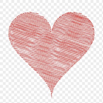 Valentine's heart png sticker, red | Free PNG - rawpixel