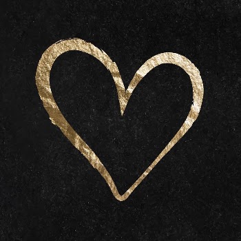 Valentine's heart sticker, gold aesthetic | Free Vector Illustration - rawpixel