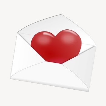 Valentine's love letter clipart, illustration | Free Vector - rawpixel