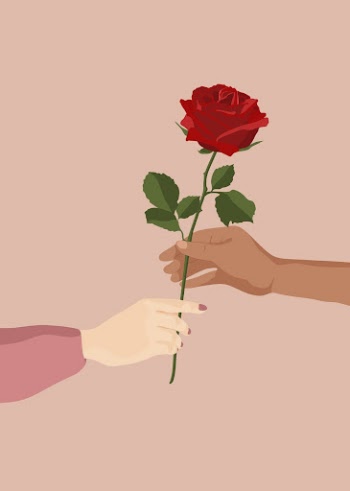 Valentine's rose background, pink aesthetic | Free Photo Illustration - rawpixel