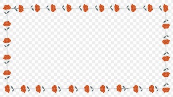 Valentine's rose png frame, transparent | Free PNG - rawpixel
