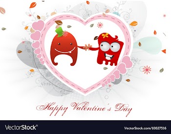 Valentines background vector image