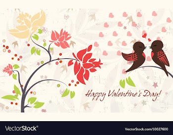 Valentines background vector image