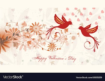 Valentines background vector image