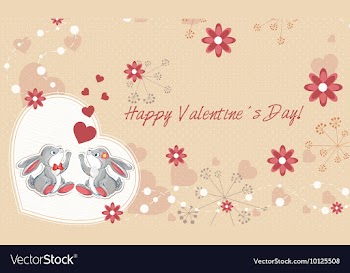 Valentines background vector image