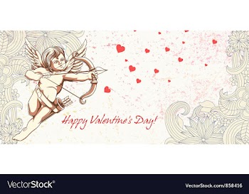 Valentines background vector image