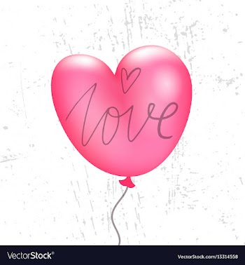 Valentines balloon vector image