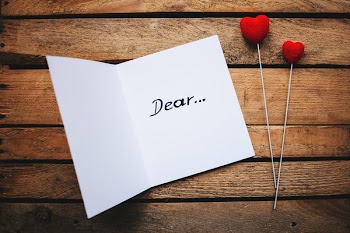 Valentines card dear
