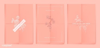 Valentines card set | Free stock vector - 559509