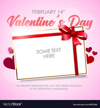 valentines day abstract background with hearts