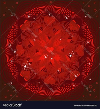 Valentines Day background or card vector image