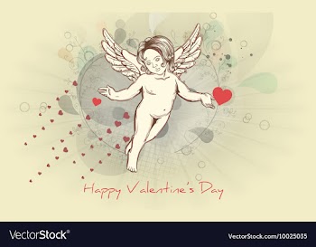 Valentines day background vector image