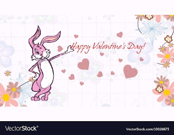 Valentines day background vector image