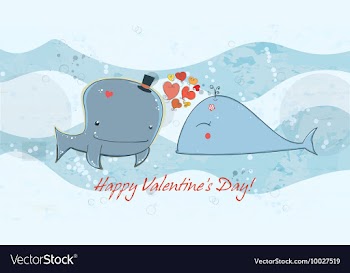 Valentines day background vector image