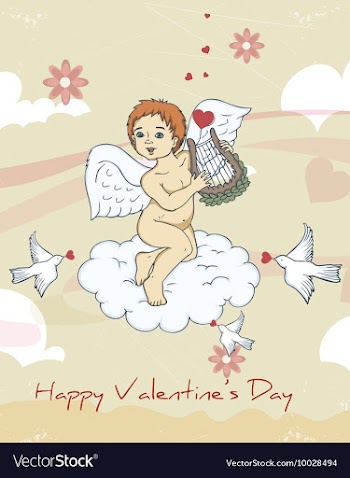 Valentines day background vector image