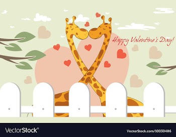 Valentines day background vector image