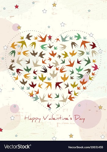 Valentines day background vector image