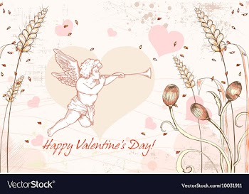 Valentines day background vector image