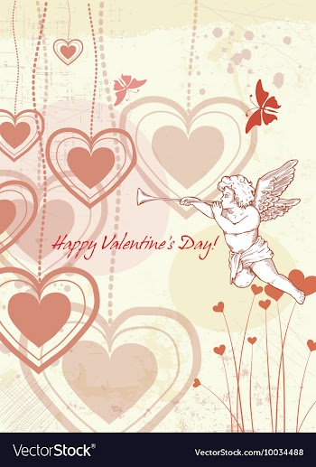Valentines day background vector image