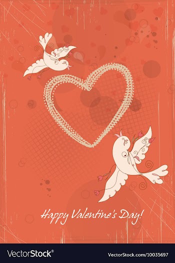Valentines day background vector image