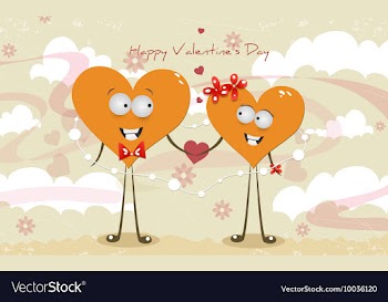 Valentines day background vector image