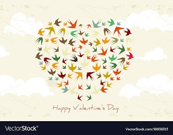 Valentines day background vector image