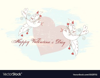 Valentines day background vector image